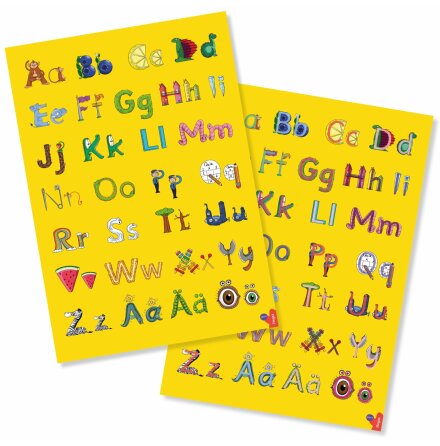 Bokstavsaffisch - ABC och resten