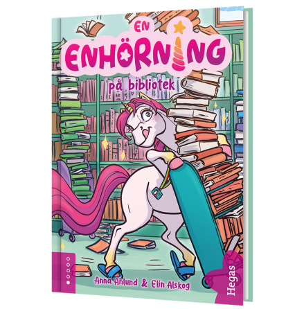 En enhörning på bibliotek